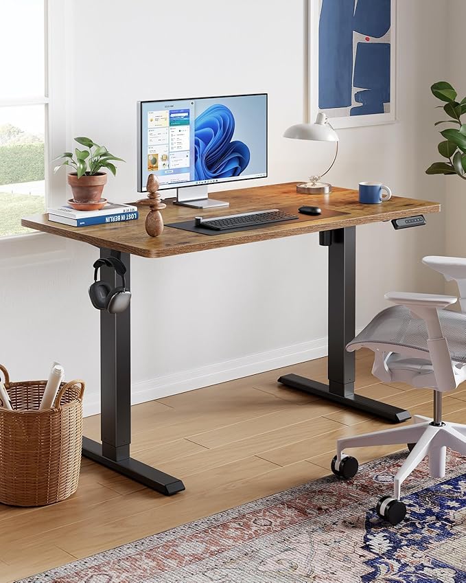 HUANUO 63" x 28" Electric Standing Desk Adjustable Height, 4 Memory Height - Image 2