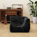 N&V Fireside Chair, Mid Century Armless Floor Sofa, Soft Premium Chenille Floor by NV