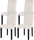 VECELO Upholstered Dining Chairs Set of 4, Modern Accent Parsons by VECELO