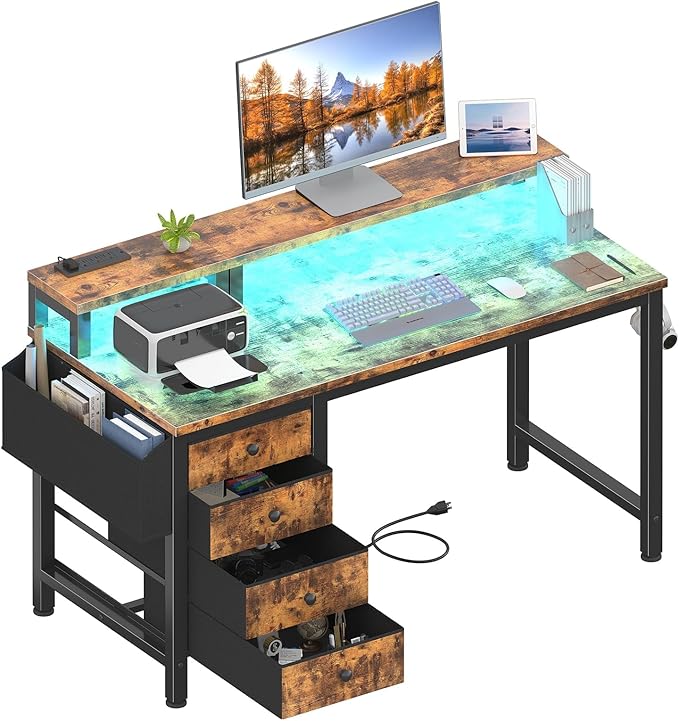 Lufeiya Reversible Gaming Desk by LUFEIYA