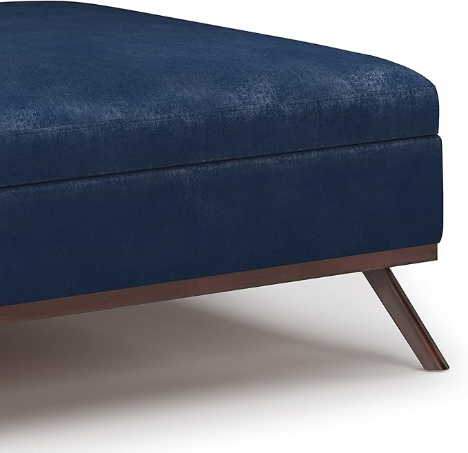 SIMPLIHOME Owen 36 inch Wide Mid Century Modern Square Coffee Table Storage - Image 6