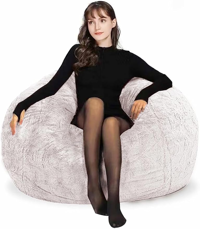 Bean Bag Chairs for Kids Comfy Fluffy Big Joe Bean Bag Chair Cover Without by FunnyFurnitureforYourHous