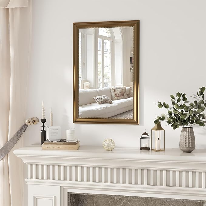 Axeman 24x36 Rectangular Wall Mirror, Decorative Bathroom Mirror, Traditional by Axeman
