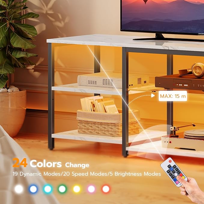 HOOBRO LED TV Stand for 65 Inch TVs - Image 5