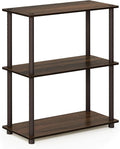 Furinno Turn-N-Tube 3-Tier Compact Multipurpose Shelf Display Rack, Walnut/Brown by Furinno-FitsYourSpaceFitsYourBudget