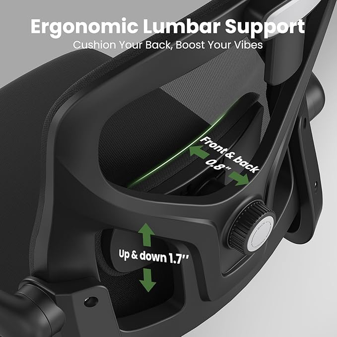 Ergonomic Office Chair, Comfy Home Office Chair High Back Computer Chair - Image 5