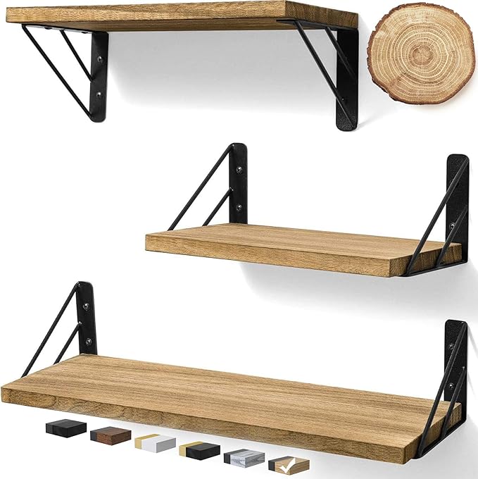 BAYKA Wall Shelves for Bedroom Decor, Floating Wall Shelves for Living Room by BAYKA
