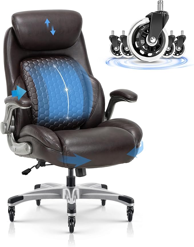 COLAMY Office Ergonomic Desk High Back Executive Chair by COLAMYINC