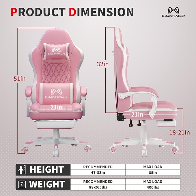 Gaming Chair, 400 lbs Adult Chair, High Back Computer Chair - Image 3