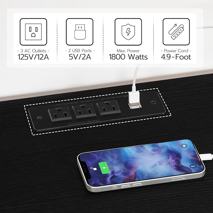 HOOBRO LED TV Stand for 75 Inch TVs - Image 4