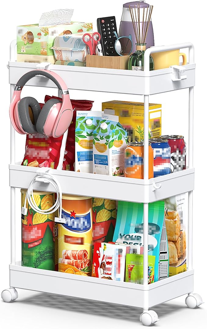 SOLEJAZZ 3 Tier Rolling Storage Cart - Image 8