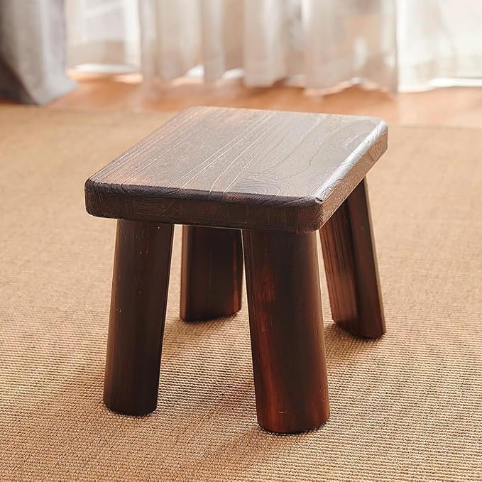 Wooden Stool, Rectangular Bedside Step Stool, Step Ladder - Image 5