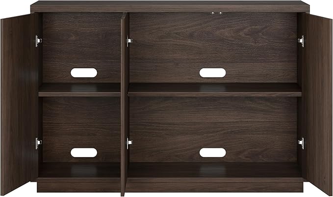 Henn&Hart 48" Wide Rectangular Buffet Table in Warm Brown, - Image 6