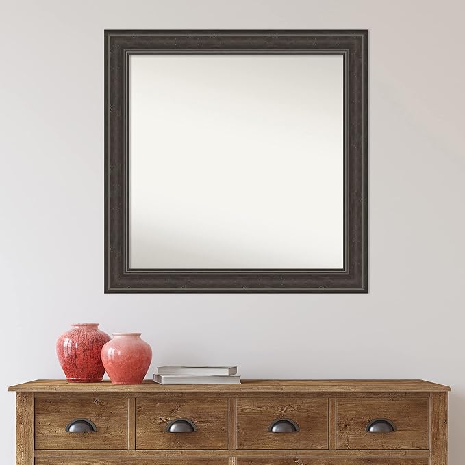 Amanti Art Brown Bathroom Mirror - Image 6