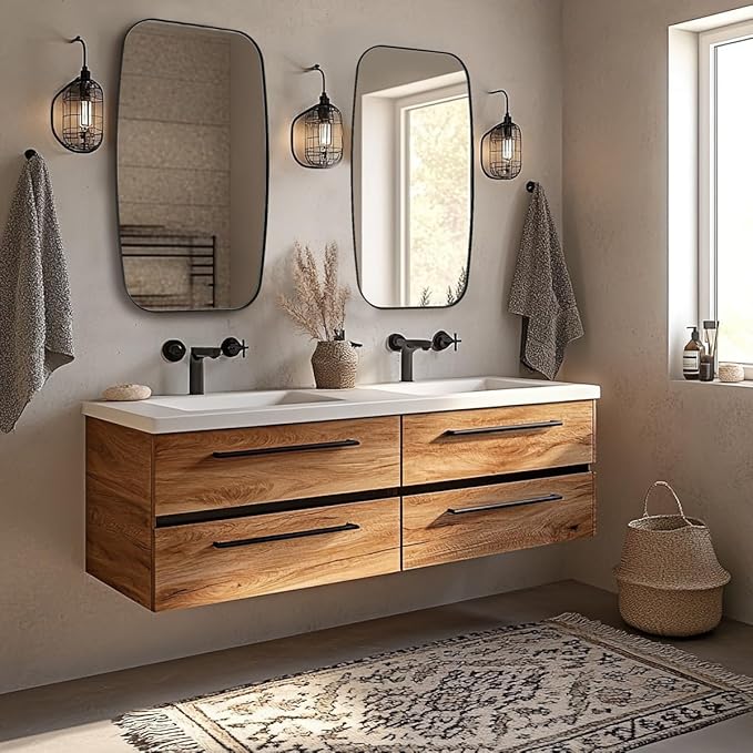 ANDY STAR Oval Mirrors for Bathroom, 20x30’’ Black Bathroom Vanity Mirror - Image 7