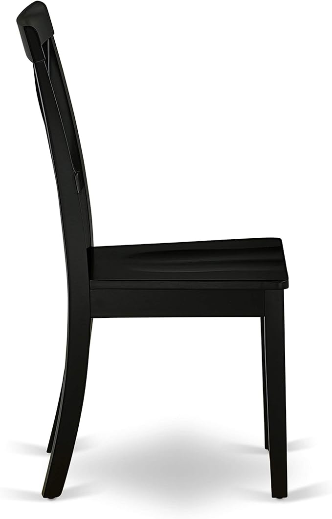 East West Furniture LGBO5-BLK-W 5 Piece Kitchen Table & Chairs Set Includes a - Image 9