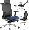 Ergonomic Office Chair, Adjustable Lumbar &Headrest, 3D Armrests, Silent Wheels by Unknown