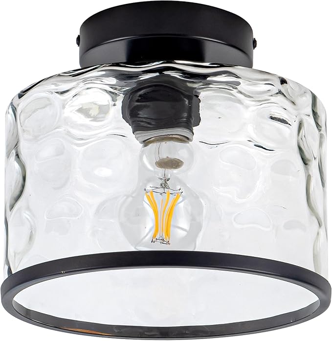 Glass Ceiling Light, Farmhouse Light Fixture - Image 9