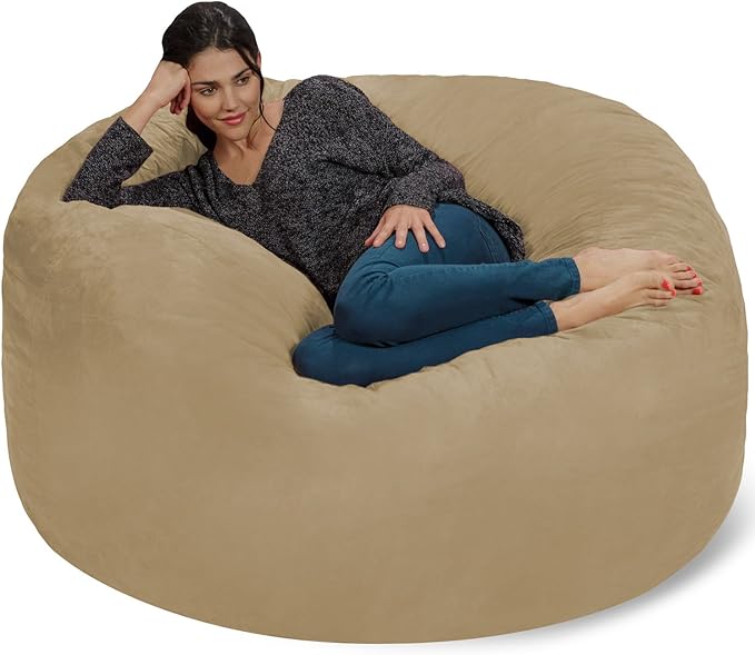 Chill Sack Bean Bag Chair: Giant 5' Memory Foam Furniture Bean Bag by ChillSackBeanBags