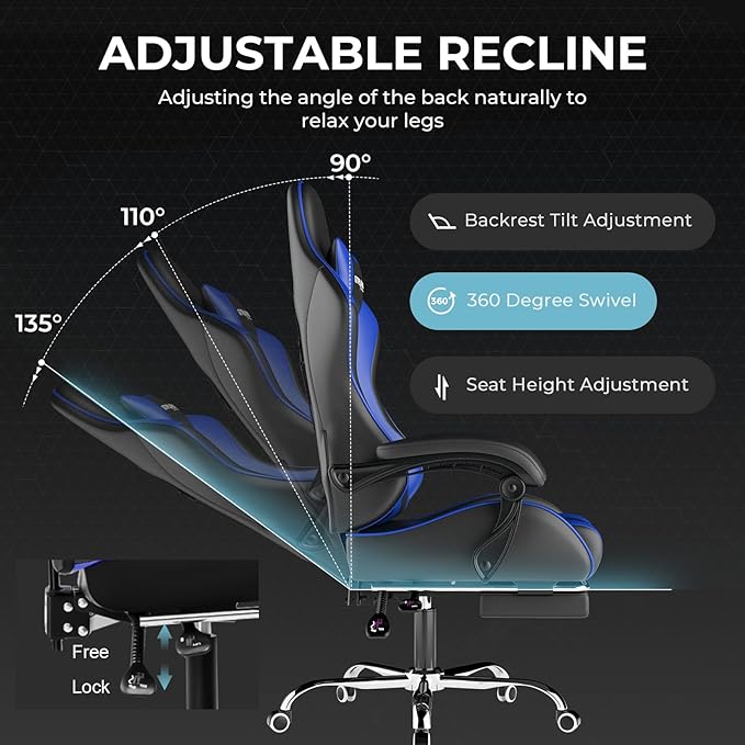 GTPLAYER Gaming Chair, Computer Chair - Image 8
