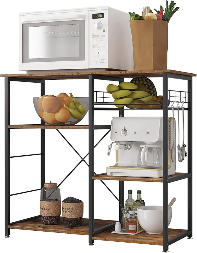soges 3-Tier Kitchen Baker's Rack Utility Microwave Oven Stand Storage Cart by soges