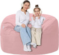 4FT Bean Bag Chair with Ultra Soft Velvet Cover Bean Bag Sofa with Memory Foam by Unknown