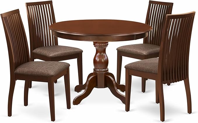 East West Furniture HBIP5-MAH-C 5 Piece Dinette Set by EastWestFurniture