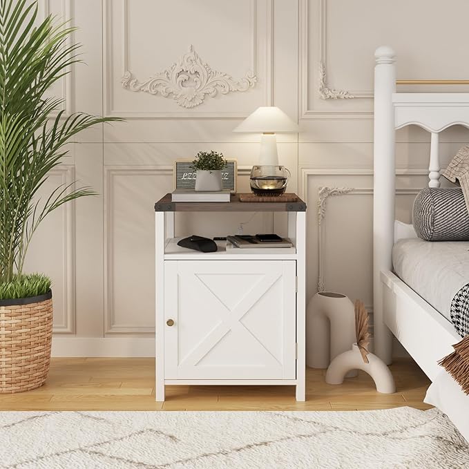 Farmhouse Nightstand Set of 2 - Image 4