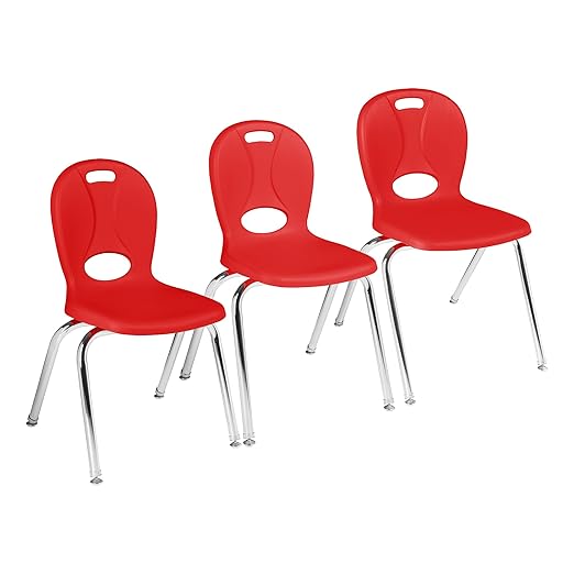 Learniture LNT-118-CSW-RD Learniture Structure Series Stackable School Chairs - Image 5
