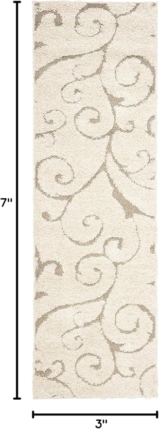 SAFAVIEH Florida Shag Collection Runner Rug - Image 2