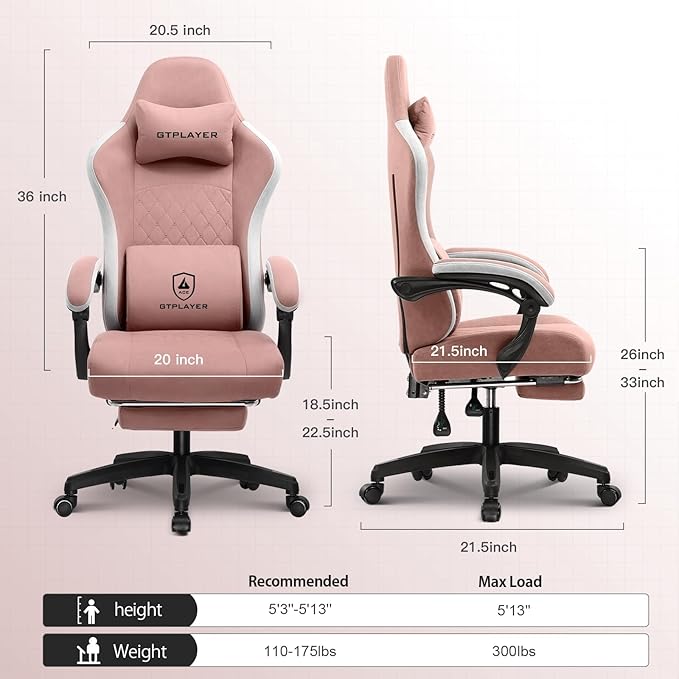 GTPLAYER Gaming Chair, Computer Office Chair - Image 2