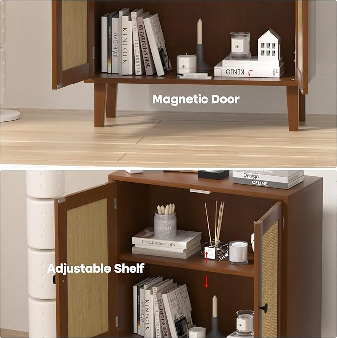 Bamboo Sideboard Buffet Cabinet - Image 6