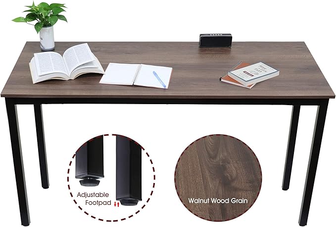 55 inch Large Computer Desk Wood, Modern Simple Style Desk - Image 6