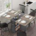 GarveeHome Folding Dining Table, Space Saving Farmhouse Dining Table by GarveeHome