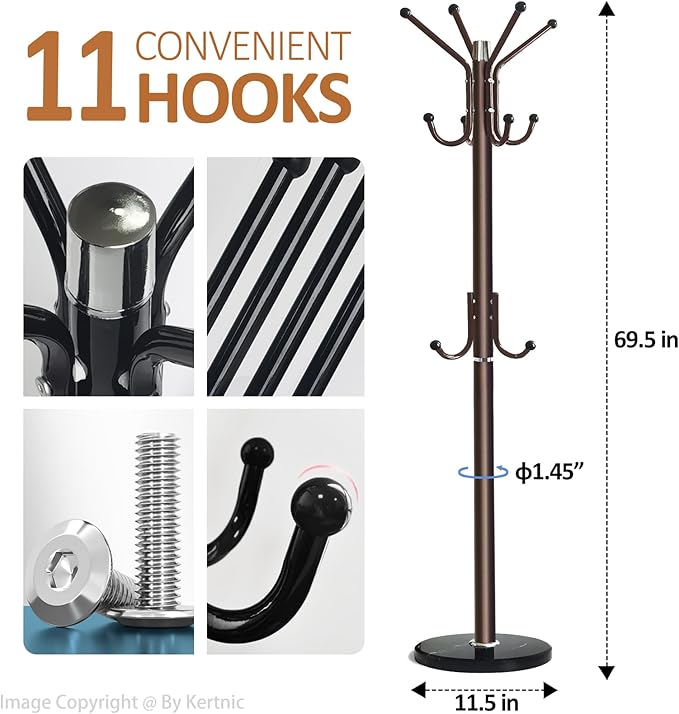 Kertnic Modern Coat Rack Freestanding - Image 3
