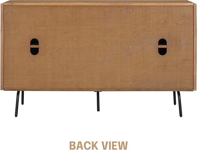 NTC MOSSIC Sideboard with 2 Doors and 3 Drawers, Buffet Cabinet with Natural - Image 7