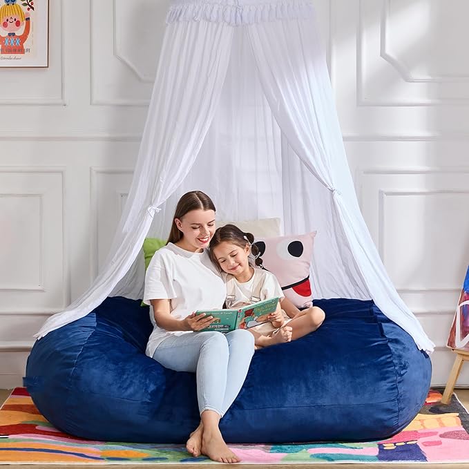 Hobestluk 4FT Bean Bag Chair Large Beanbag - Image 3