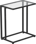 Simple Trending C Table Tempered Glass End Table, Couch Side Table, Snack by SimpleTrending