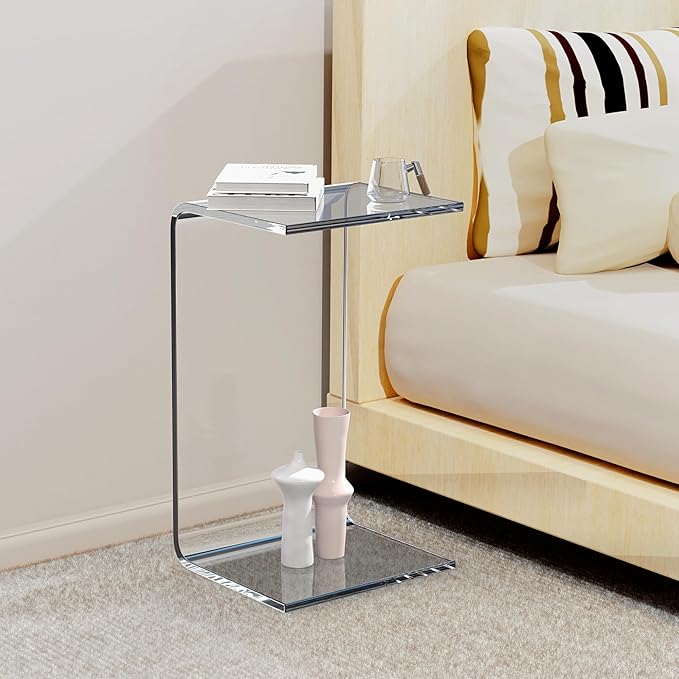 Acrylic Side Table, Bedroom and Office - Image 7