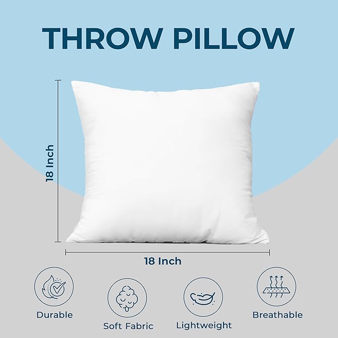 Utopia Bedding Throw Pillows, 18 x 18 Inches Pillows - Image 4