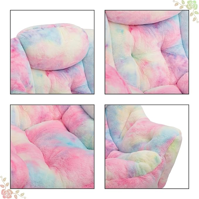 HollyHOME Faux-Fur Lazy Chair - Image 6