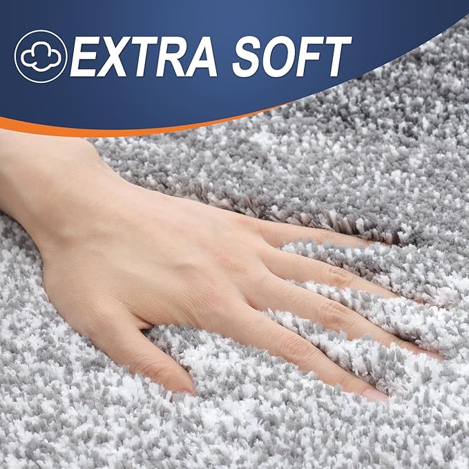 OLANLY Bathroom Rug Mat 47x24, Extra Soft and Absorbent Microfiber Bath Rugs - Image 3