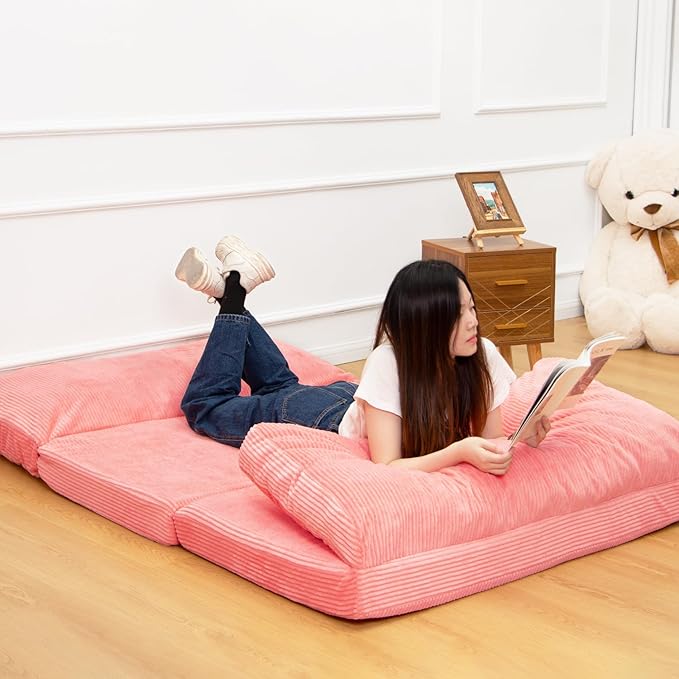 N&V Folding Matress Sofa Bean Bag Bed, Foam Filling Folding Matress Sofa - Image 3