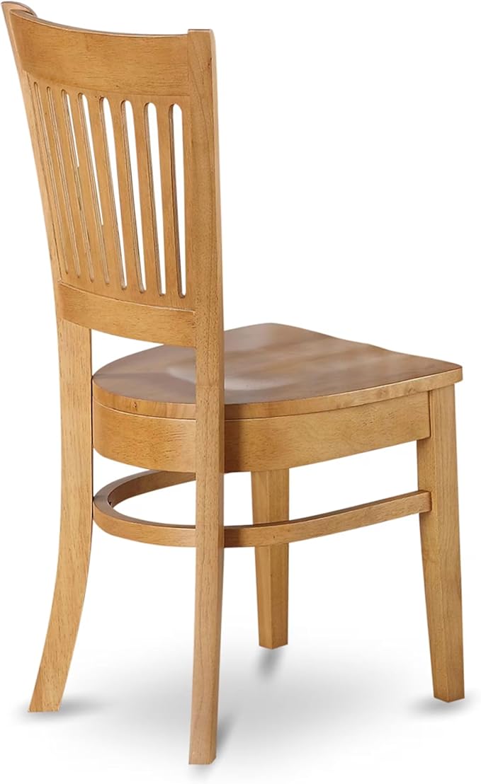 East West Furniture ESVA3-OAK-W 3 Piece Modern Dining Table Set Contains a - Image 5