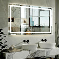 40"x 60"LED Bathroom Mirror, Backlit + Front Lit, LED Bathroom Mirror by XRAMFY
