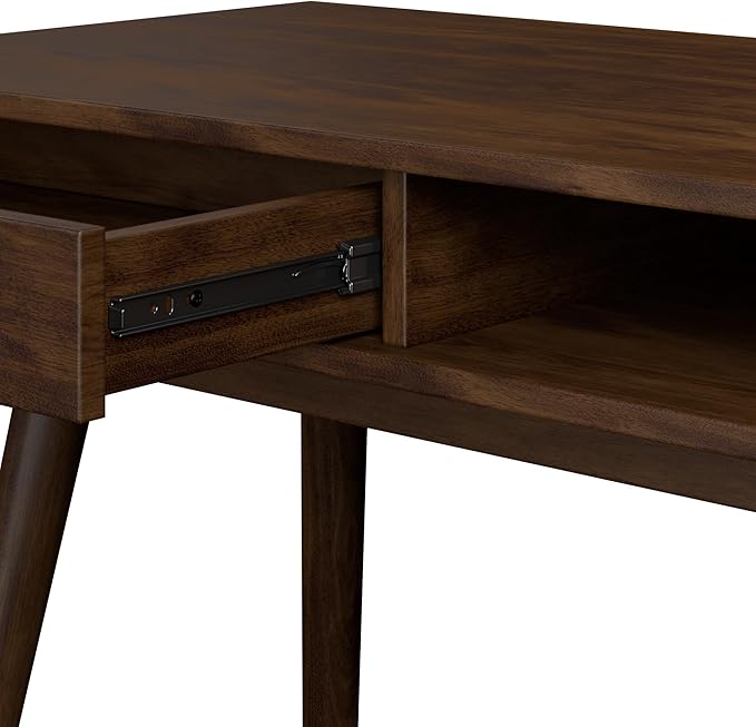 Bush Furniture Nora 40W Writing Desk in Dark Walnut | Computer Table - Image 8