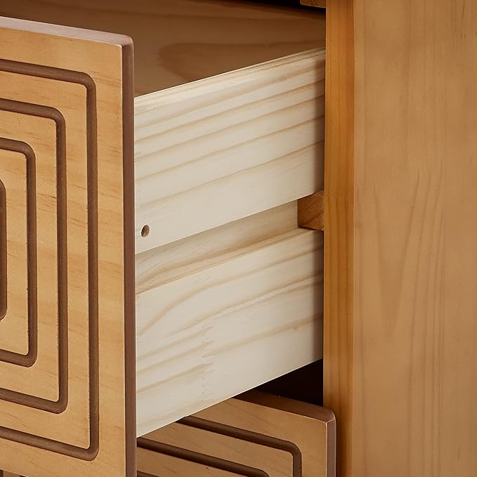 MUSEHOMEINC Wood Nightstand - Image 6