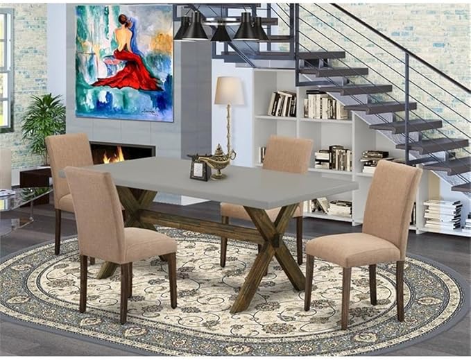 East West Furniture X797AB747-5 5 Piece Dinette Set - Image 2
