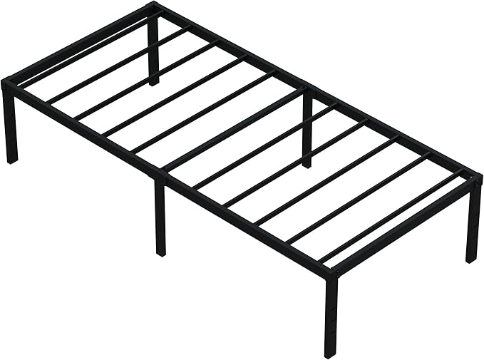 18 Inch Twin Bed Frames No Box Spring Need, Metal Platform Bed Frame Twin Size - Image 9