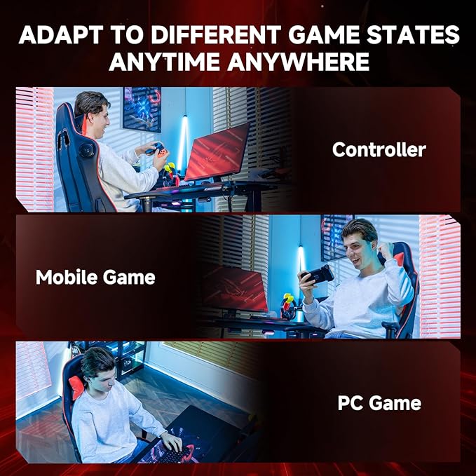 GTPLAYER Gaming Chair with Bluetooth Speakers, Adjustable Backrest and Height - Image 9